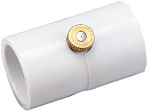2 Pack (10 Total Couplings) Orbit 1/2 Inch PVC Coupling with Brass and Stainless Steel Mist Nozzle - 5 Pack