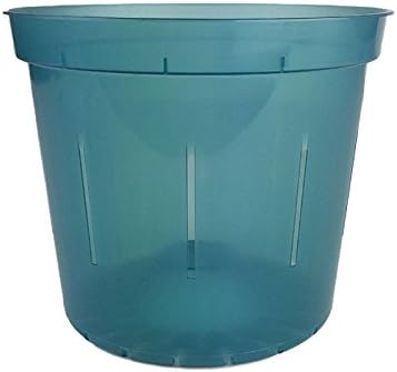 rePotme 4 inch Orchid Pot 3 Pack - Slotted Orchid Pots with Holes for Repotting (Blue Sapphire)