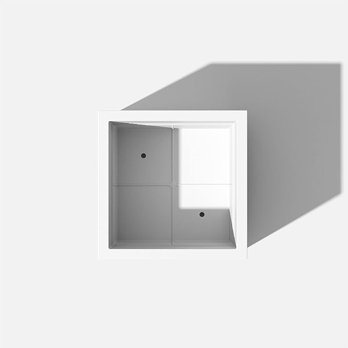 Veradek Block Series Cube Plastic Planter - Large Square Planter for Indoor or Outdoor Patio/Garden | Durable All-Weather Use with Drainage Holes | Modern Décor for Tall Plants, Trees, Flowers