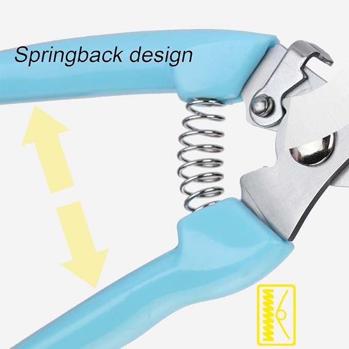 Curve Gardening Scissor with Sharp Stainless Steel Blade Garden Shears for Cutting Flowers Trimming Plants of Yard Florist Flower Rose Herb Hedge Bonsai and Fruits Picking (Green Handle)