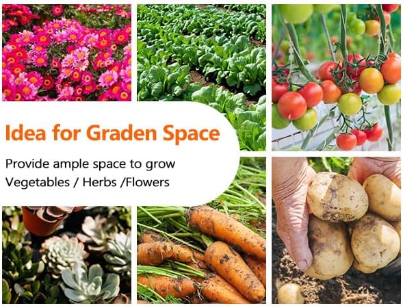 VINGLI Galvanized Raised Garden Beds Outdoor, 6x3x2 Ft, 8x4x2 Ft Lager Metal Planter Raised Beds for Planting Vegetables Flowers Herb (8 * 4 * 2(Oval))