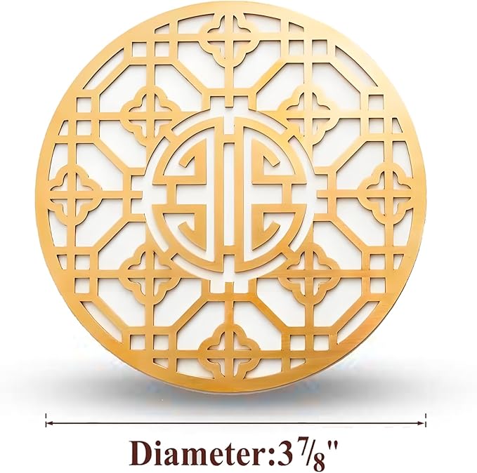 Copper Bird Bath Purification Disk, Water Wiggler for Bird Bath, Bird Bath Copper Disk, 1mm Reinforced 99% Pure Copper Cleaning Disk, Universal Fit for Outdoor Birdbaths, 4 Inch in Diameter (B)