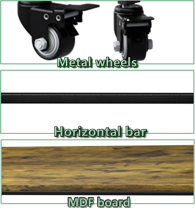 YIZAJIA Plant Stand Indoor 3 Tier Metal Board Outdoor Tiered Stands Shelf With wheel for Multiple Plants Potted Ladder Plant Holder Table Plant Pot Stand for Window Garden Balcony Living Room (3