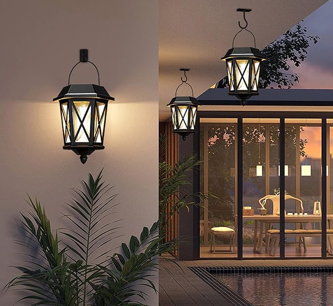 Ceiling Hooks for Hanging Plants 8Pack 4in,Wall Hooks for Plants,Lights,Planters,Lanterns,Hanging Bird Feeders,Wind Chimes,Indoor&Outdoor Decoration Hooks Black