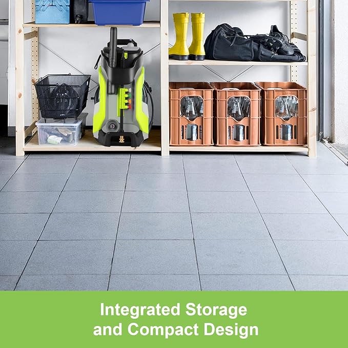 Electric Pressure Washer 5000PSI 4.0GPM Power Washers with M22-14mm Pressure Hose 33FT, Power Sprayers High Pressure with 1/4" QC Compatible Surface Cleaner for Home Cars Driveways, LGreen