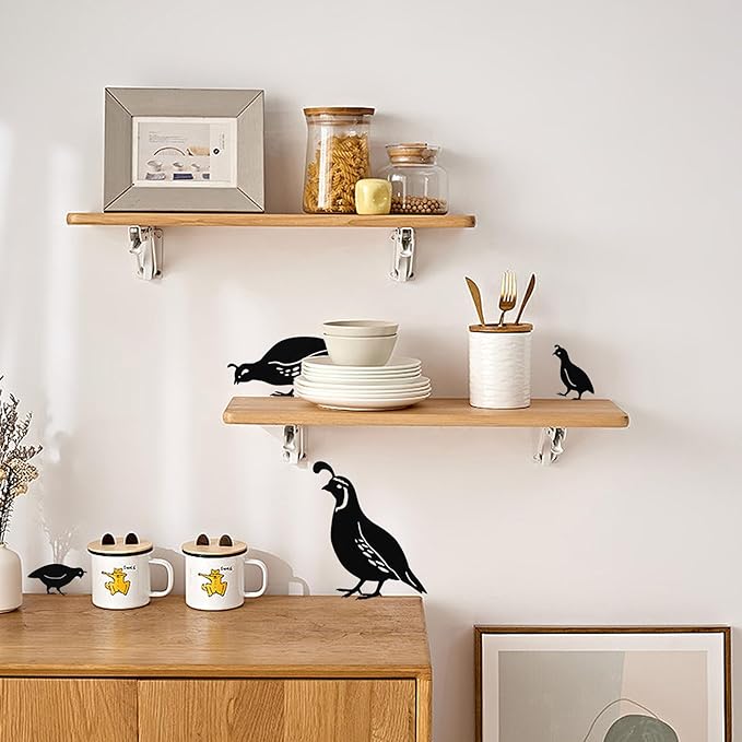 jojofuny 4pcs Garden Quail Stake Bird Yard Art Metal Statue Decor Animals Silhouette Outdoor Decoration Courtyard Ornaments for Lawns Backyard Patio Backyard Pathway