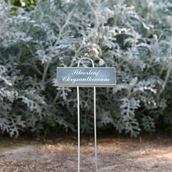 50 Pack Metal Plant Labels for Outdoor Garden Waterproof Plant Markers, Labels Garden Markers for Seedlings Herbs Vegetable Greenhouse Gifts, with Pen