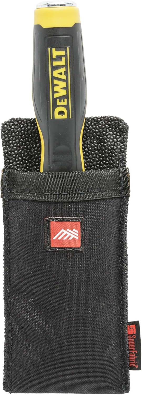 Diamondback Utility Sheath - Tool Belt Pouch for Utility Knife, Chisel or Jab Saw - Clip-On Utility Pouch Tool Holster - Multitool Sheath for Carpenters, Roofers, Framers & Drywallers (9.5"x1.75"x7")