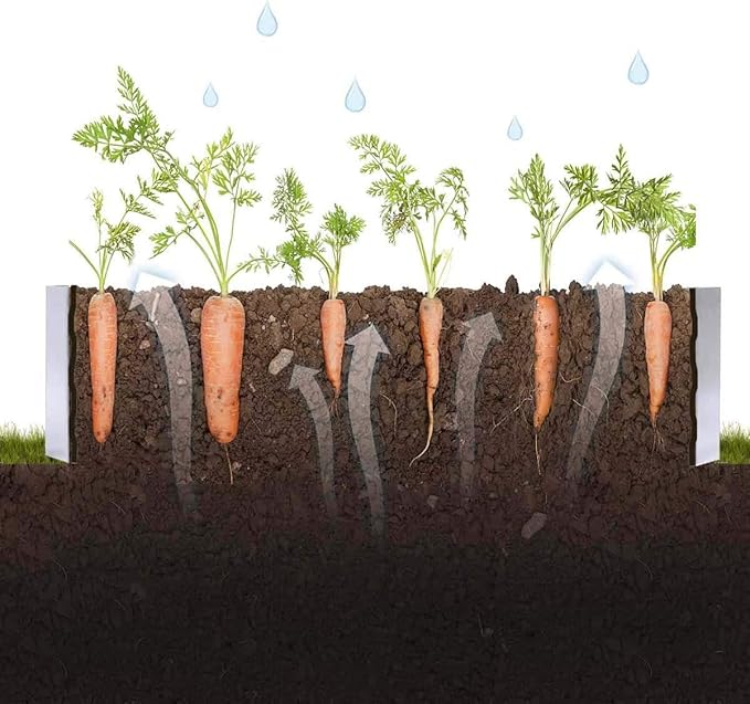 Galvanized Raised Garden Beds for Vegetables Large Metal Planter Box Steel Kit Flower Herb (8 x 4 x 1 ft * 2 Pack, Galvanized)