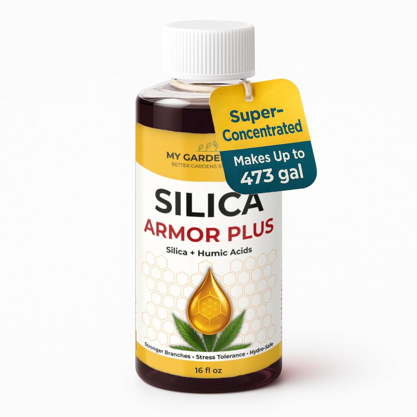 Silica for Plants with Humic Acids β Hydroponic Nutrients & Bloom Fertilizer β Stronger Branches, Stress Tolerance & Big Bloom Growth β Hydroponic Plant Food for Indoor & Outdoor Growers (16 oz)