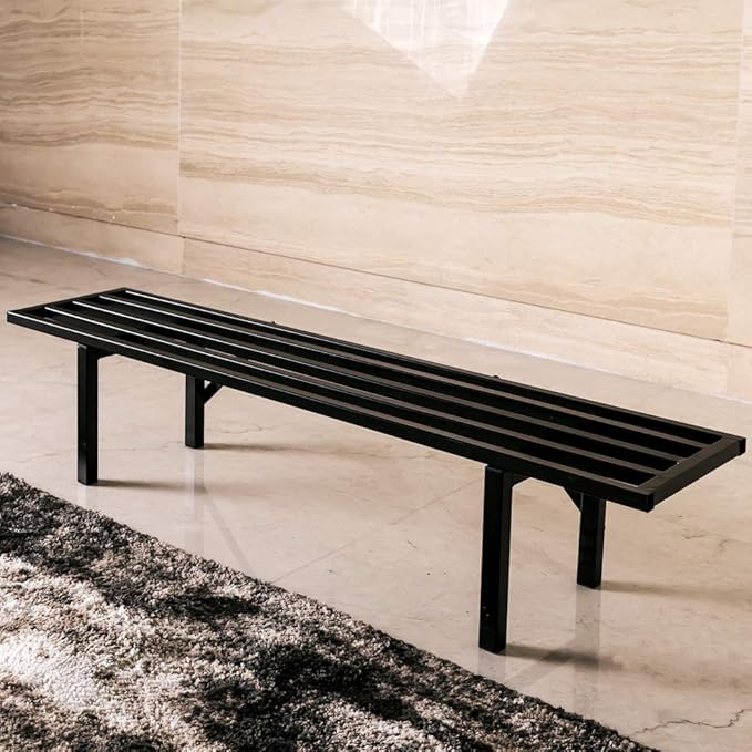 Zhongma One Tier Metal Plant Stand(45.67 L x 8.66 W x 7.9 H) Heavy Duty Plant Holder for Home, Window,Garden, Plant Lovers, Display Stand …