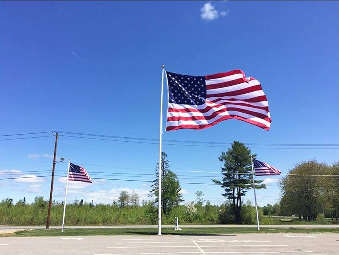 Homissor American Flag 20x30 Ft Large US Flags USA - Giant United State Flag Heavy Duty Outdoor Embroidered Stars for All Weather High Wind Sewn Stripes With Brass Grommets