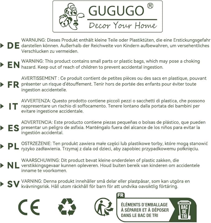 GUGUGO 8 Inch Abstract Rainbow Head Planter, Unique Face Plant Pot with Drainage, Cute Eclectic Flower Planters Pots for Indoor & Outdoor Plants, Colorful Funny Room Decor