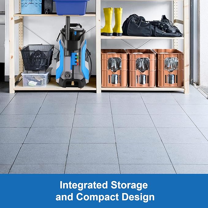 Electric Pressure Washer 5000PSI 4.0GPM Power Washers with M22-14mm Pressure Hose 33FT, Power Sprayers High Pressure with 1/4" QC Compatible Surface Cleaner for Home Cars Driveways, Blue