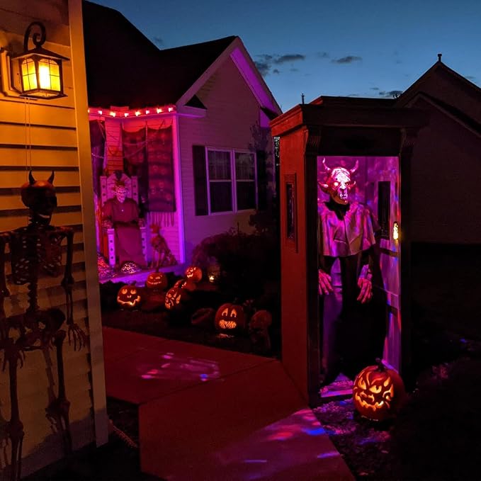 Hompavo Upgraded LED Flame Light Bulbs, 3 Modes Flickering Light Bulbs, E26 Chandelier Base Candle Fire Light Bulb for Halloween Christmas Party Porch Indoor & Outdoor Home Decoration - 8 Pack