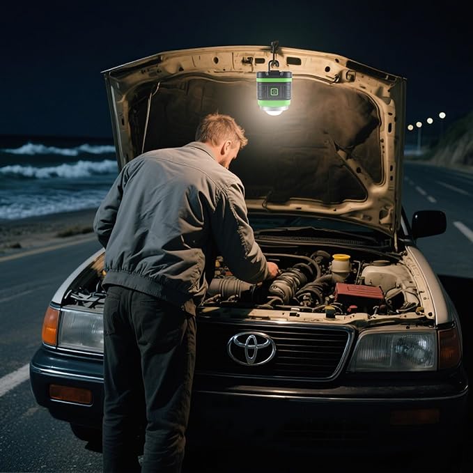 Lichamp LED Camping Lantern, Battery Powered LED Lights Camping Essentials, Portable Lanterns Flishlights for Emergency, Hurricanes, Outdoor Hiking, Power Outages, Survival Gear and Home Use, 4 Pack