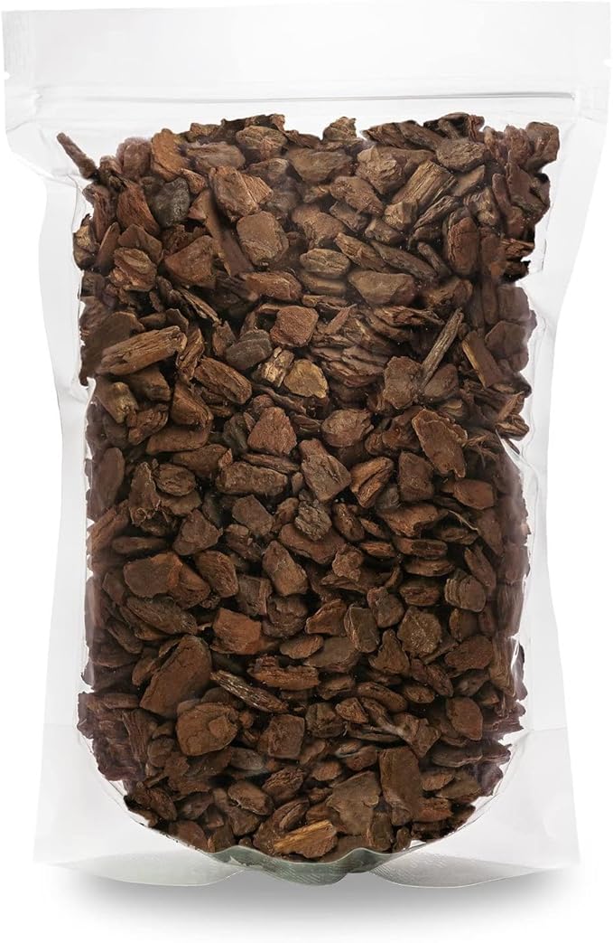 New Zealand Pinus Radiata Bark - 10 Quart - Organic Hand Mixed New Zealand Orchiata Pine Bark for Orchids - Medium Chips 9-12mm - (2 Bags of 5 Quart)