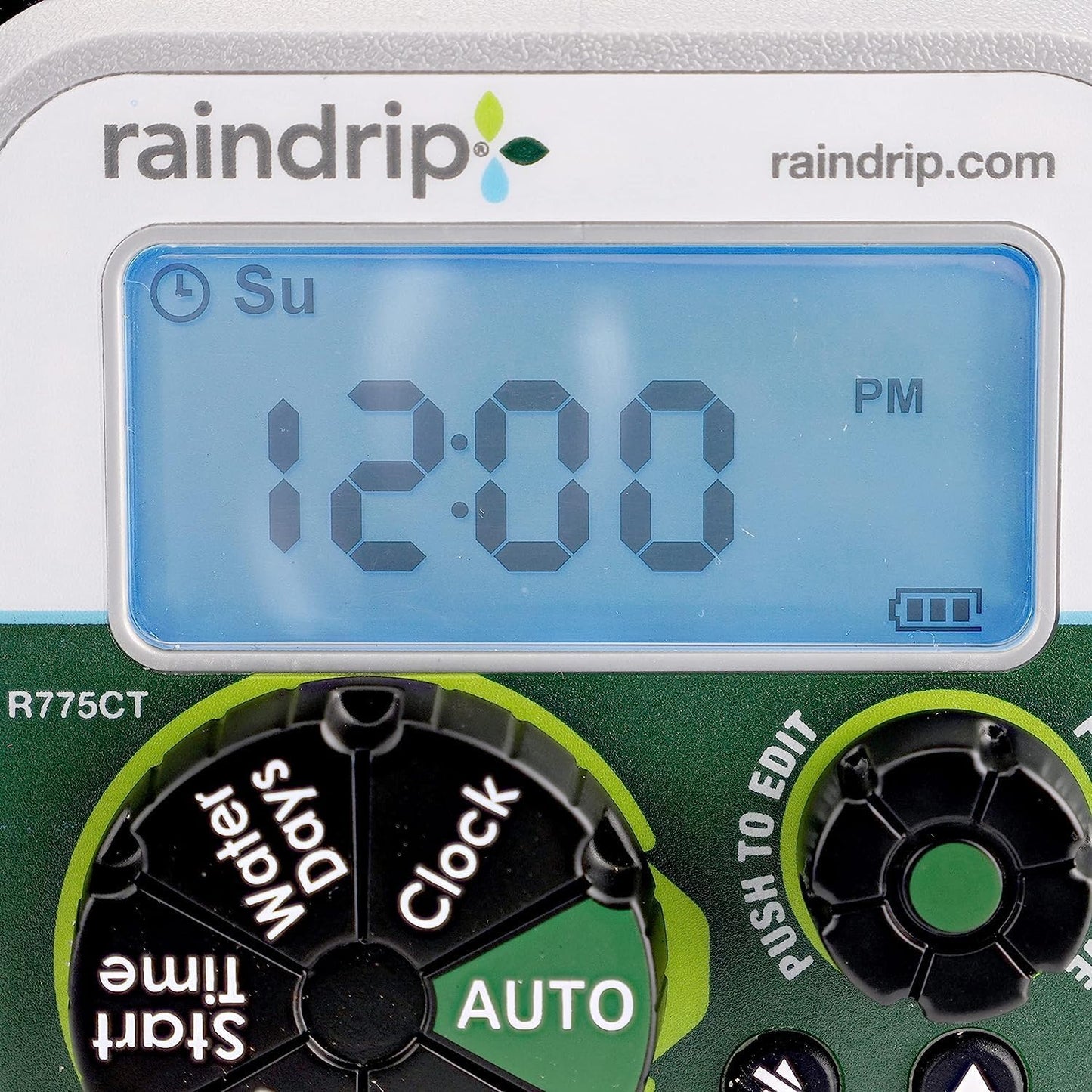 Raindrip Digital Hose-End Automatic Water Timer, Connects to Garden Faucets and Hose Bibbs, with Back-Lit LCD Screen for Drip Irrigation, Garden, Self-Watering, Grey
