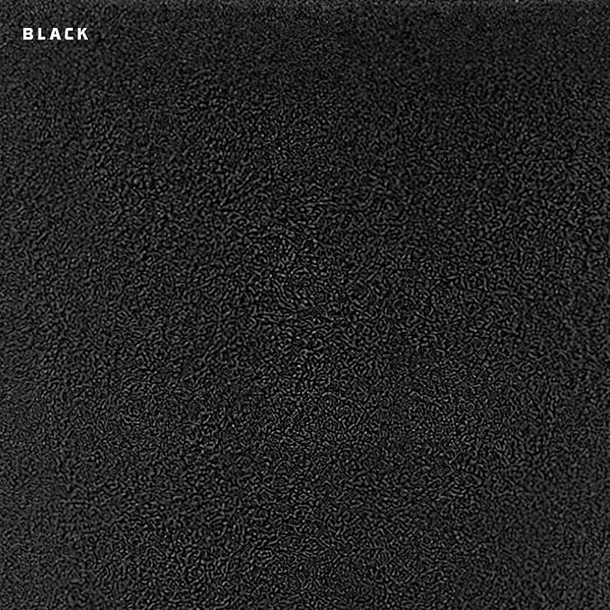 ARBORA 16" Monaco Square Polyresin Indoor and Outdoor Planter with Classic Black Finish - Durable, Weatherproof, Lightweight, Large Plant Pot for Patio, Garden, Deck, Entryway