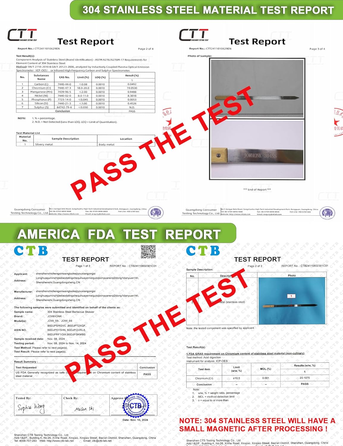 27 Inch Extra Long 1 Inch Wide Kabob Skewers for Grilling, Premium 304 Stainless Steel Barbecue Skewer with Wood Handle,Metal Flat Kebab Skewers include 8PCS BBQ Skewer,1PCS Grill Mop Brush