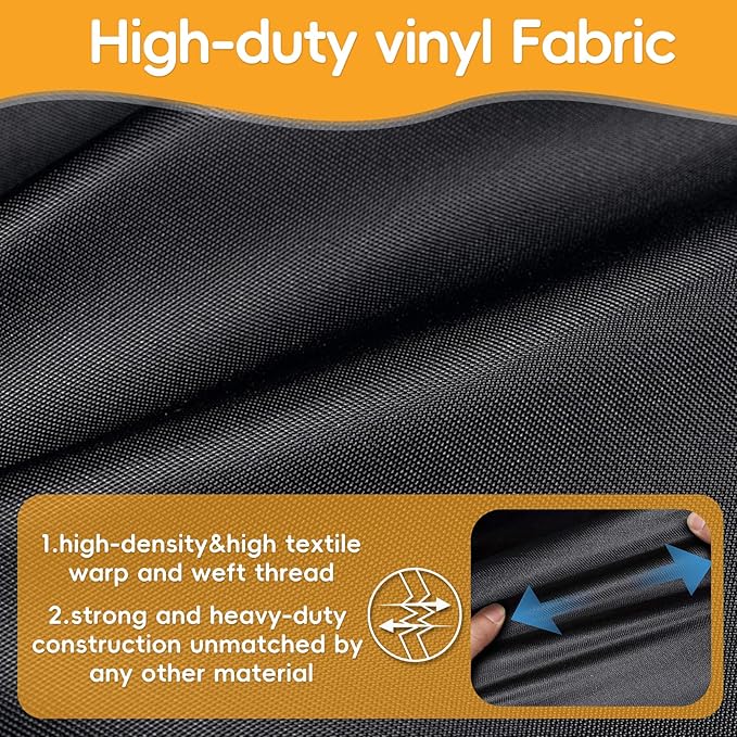 Grill Cover for 6755 Char-Griller Akorn Kamado Charcoal Grill Smoker and Premium Kettle, for Cuisinart CGG-999, 600D Heavy Duty Waterproof UV Resistant Cover, Outdoor Barbeque Grill Accessories