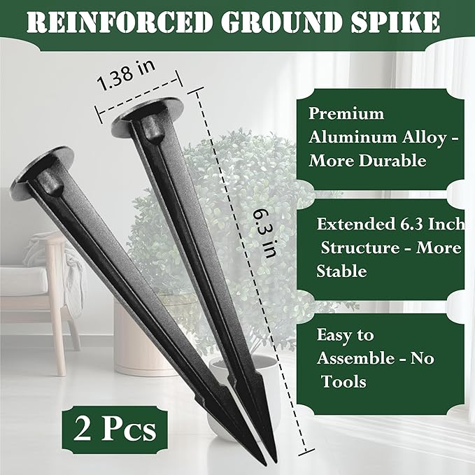 23.6 Inches Set of 2 Artificial Boxwood Topiary Ball Tree with Ground Spike, Faux Bushes UV Resistant Faux Greenery Shrubs, Fake Boxwood Plants for Indoor, Front Porch Decor, Garden, Yard