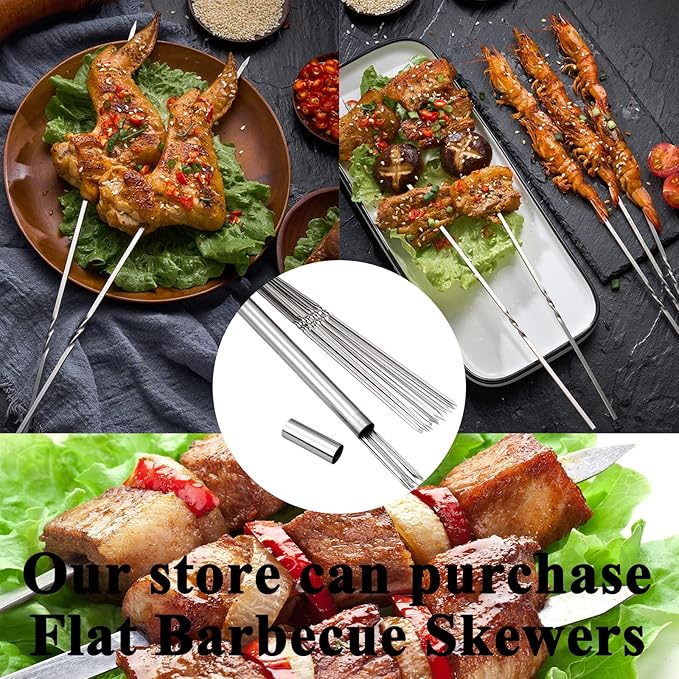 Charcoal Grills Commercial Quality Portable Multiple Size Hibachi BBQ Lamb Skewer Folded Camping Barbecue Grill for Garden Backyard Party Picnic Travel Outdoor Cooking Use(39.4x7.1x5.1 inch)