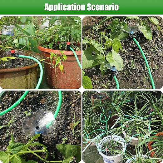 Efficient Drip Irrigation System 75FT+50FT Smart Irrigation Solution for Gardens Farms and Indoor Plants That Saves Water Resources and Improves Crop Yield