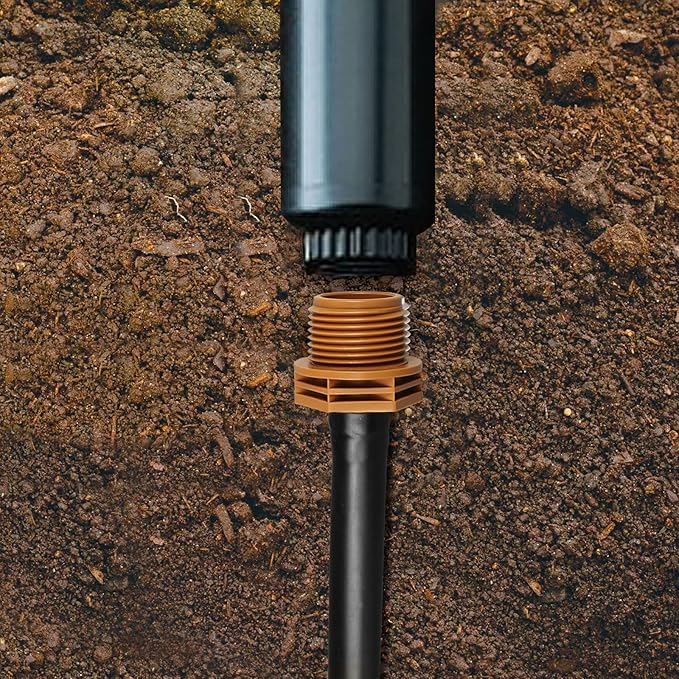 1/2 Inch Threaded Drip Irrigation Male Adapter:Drip Irrigation Universal PVC Adapter 3/4" Male Pipe Thread (MPT) x 1/2" Barb Coupling Swing Pipe Irrigation Fittings (10 Pack)