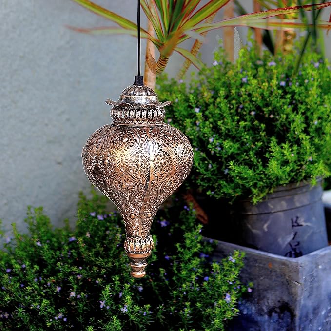 Solar Moroccan Lantern Outdoor Garden Decor(2 Pack) Solar Lanterns Outdoor Waterproof, Lanterns Decorative Outdoor Lights for Patio Pathway Yard Porch Backyard.