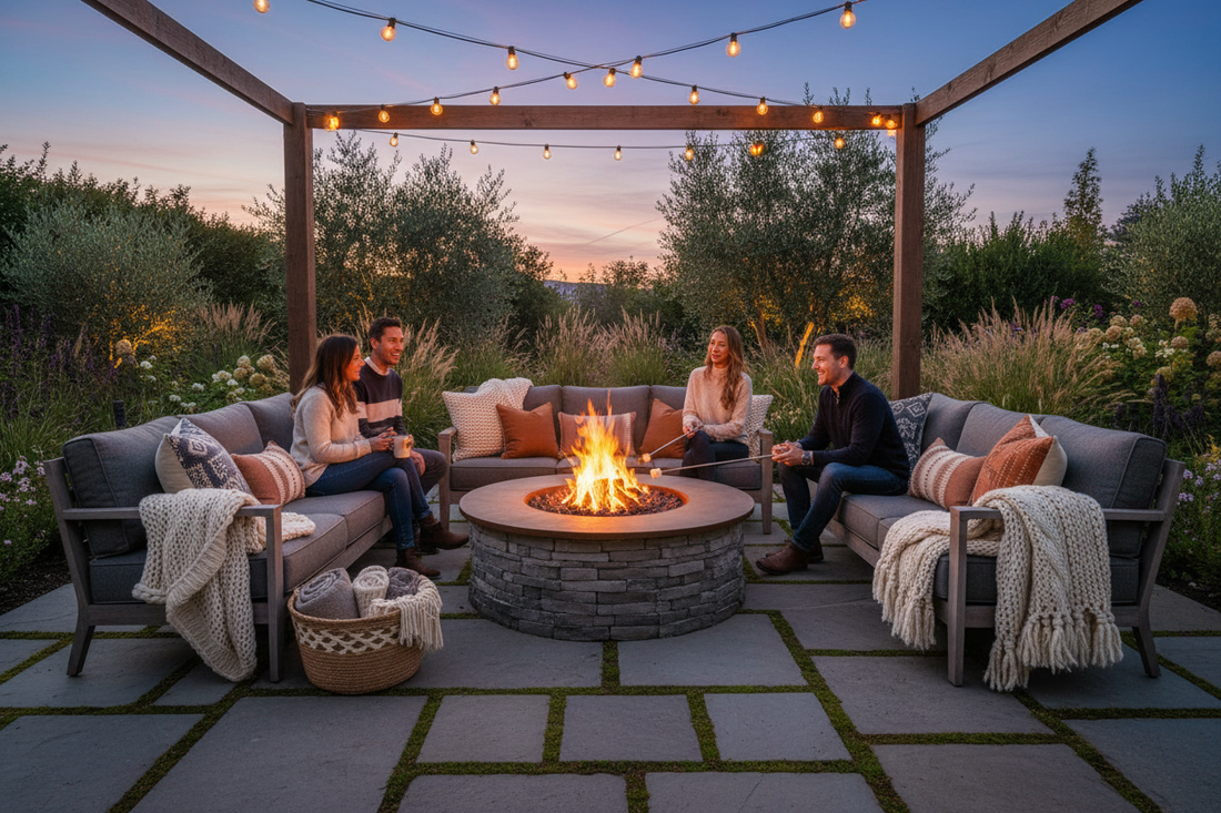How to Build a Cozy Fire Pit Lounge