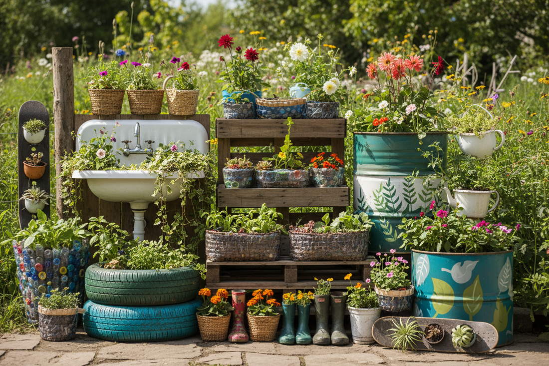 Sustainable Planters Made from Recycled Materials