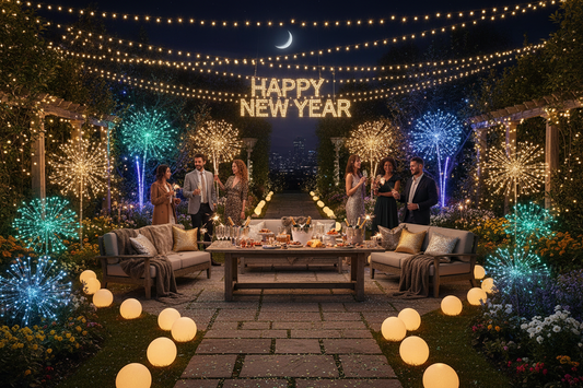 Lighting Your Garden for the New Year Countdown