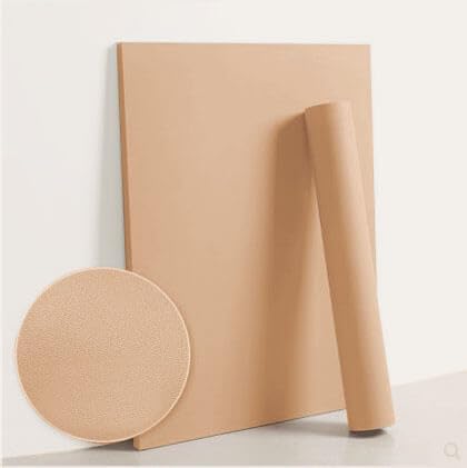 Dimoon 118''x17.7'' Orange Peel and Stick Wallpaper Contact Paper Modern Self Adhesive Wall Paper Removable Renter Friendly Textured Solid Color Shelf Cabinet Vinyl Roll (118''x17.7'',Coral Orange)