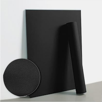 Dimoon 118''x23.6'' Black Skin Peel and Stick Wallpaper Contact Paper Modern Self Adhesive Wall Paper Removable Renter Friendly Textured Solid Color Cabinet Vinyl Roll (118''x23.6'',Black Skin)