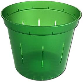 rePotme 3 inch Orchid Pot 3 Pack - Slotted Orchid Pots with Holes for Repotting (Green Emerald)
