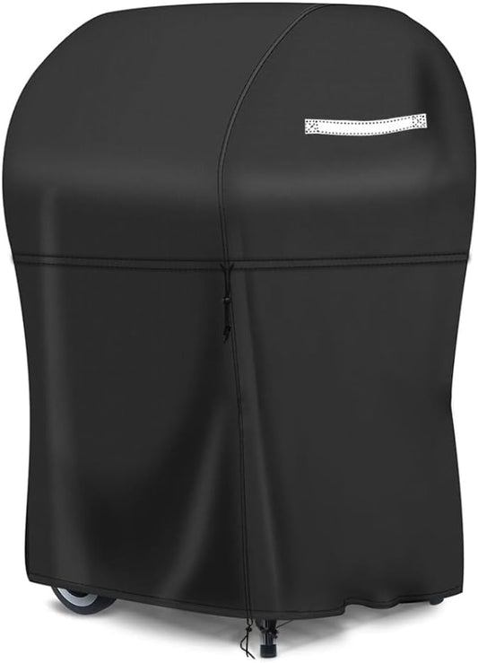Grill Cover, 30 inch BBQ Gas Grill Cover for Outdoor Grill, Heavy Duty Waterproof Small BBQ Grilling Cover, UV & Fade Resistant Material Windproof Barbecue Smoker Cover with Drawstring & Storage Cover