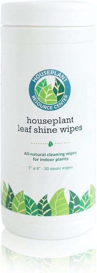 Leaf Cleaner Wipes for House Plants - Sparkling Leaf Shine for Indoor Plants - Houseplant Resource Center Plant Cleaning Wipes for Leaves - Root and Plant Duster Wipes (30 Count)
