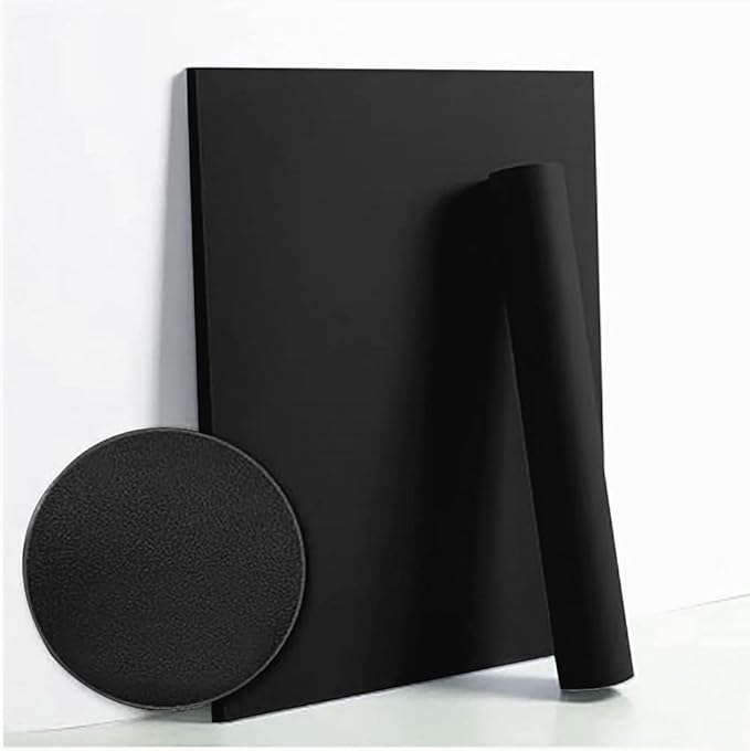 Dimoon 787''x17.7'' Black Peel and Stick Wallpaper Contact Paper Self Adhesive Wall Paper