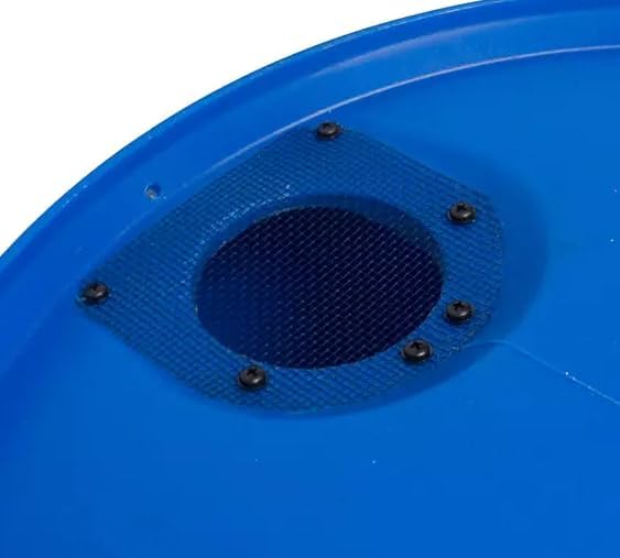 55-Gallon Rain Barrel with Spigot, Blue, Water Collection Container (3 Pack)