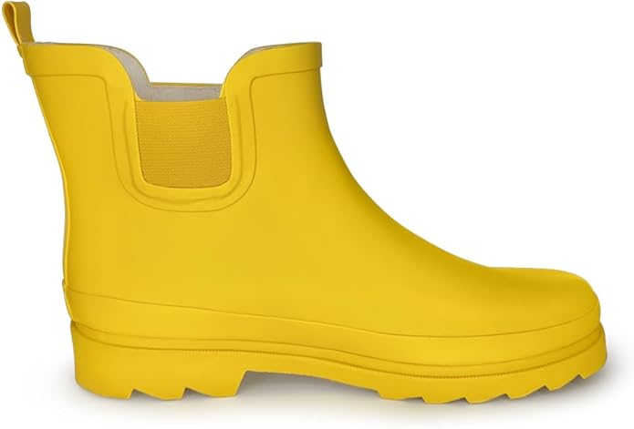 NORTY - Womens Ankle Rain Boots - Ladies Waterproof Winter Spring Garden Boot runs ½ size large