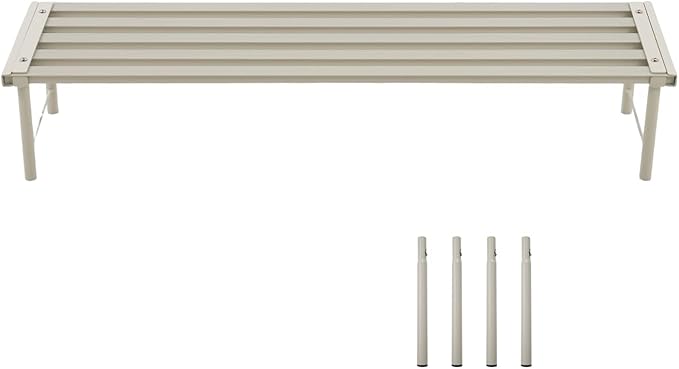 Metal Plant Stand, Rust-proof Aluminum Flower Pot Stand, Plants Display Stands Decoration Racks for Living Room Balconies and Gardens (90 White)