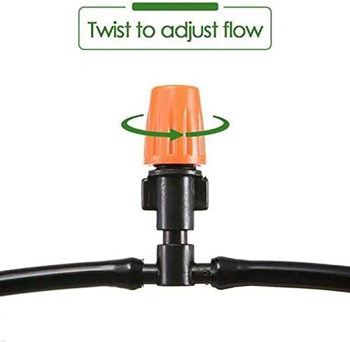 Drip Irrigation kit Plant Watering System Gravity Fed Irrigation Water Drip Setfor Garden Greenhouse Yard Lawn Home or Vacation Use 15M 8/11" Tube 20 Nozzles