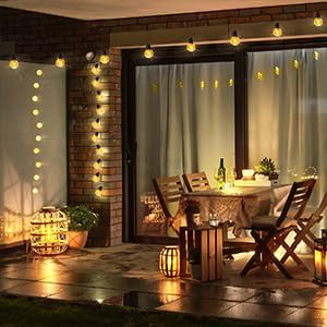 Lightdot 200FT Outdoor String Lights, LED Bistro String Lights with Shatterproof G40 Vintage Bulbs, 2200K Dimmable, Waterproof Hanging Lights for Porch, Deck, Garden, Backyard, Balcony - ETL Listed