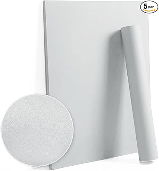 Dimoon 118''x17.7'' Grey Peel and Stick Wallpaper Contact Paper Modern Self Adhesive Wall Paper Removable Renter Friendly Textured Solid Color Shelf Cabinet Vinyl Roll (118''x17.7'',Silver Grey)