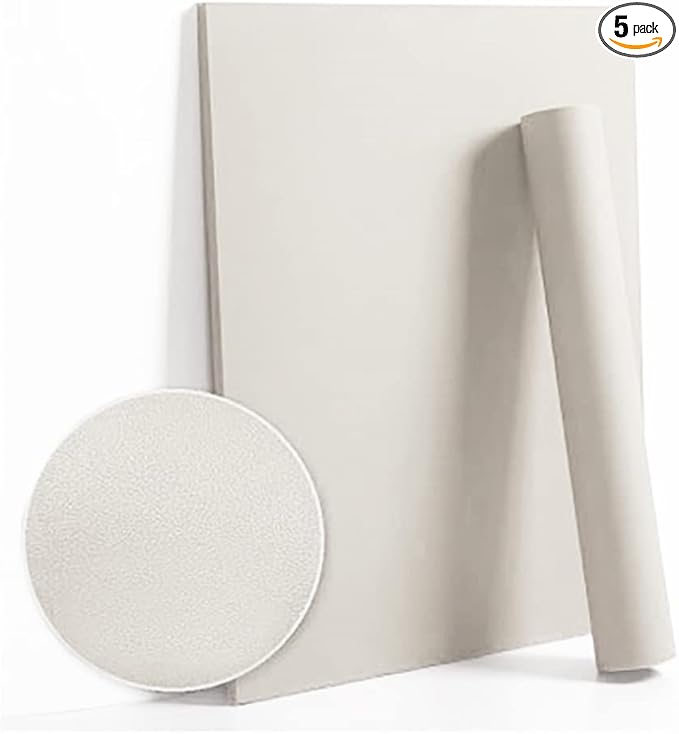 Dimoon 394''x17.7'' White Peel and Stick Wallpaper Contact Paper Modern Self Adhesive Wall Paper Removable Renter Friendly Textured Solid Color Shelf Cabinet Vinyl Roll (394''x17.7'',Off-White)