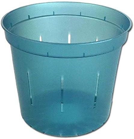 rePotme 6 inch Orchid Pot 3 Pack - Slotted Orchid Pots with Holes for Repotting (Blue Sapphire)