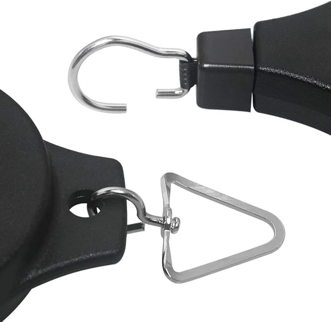 Pack Plant Hook Pulley, Retractable Plant Hanger Easy Reach Hanging Flower Basket for Garden Baskets Pots and Birds Feeder Hang High up and Pull Down to Water Or Feed (White 2Pack)