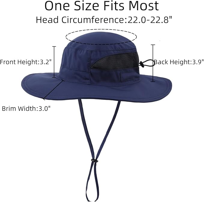 Connectyle Women's UPF 50+ Sun Hat UV Protection Wide Brim Bucket Hat Summer Beach Hats Fishing Hiking Outdoor Safari Hats