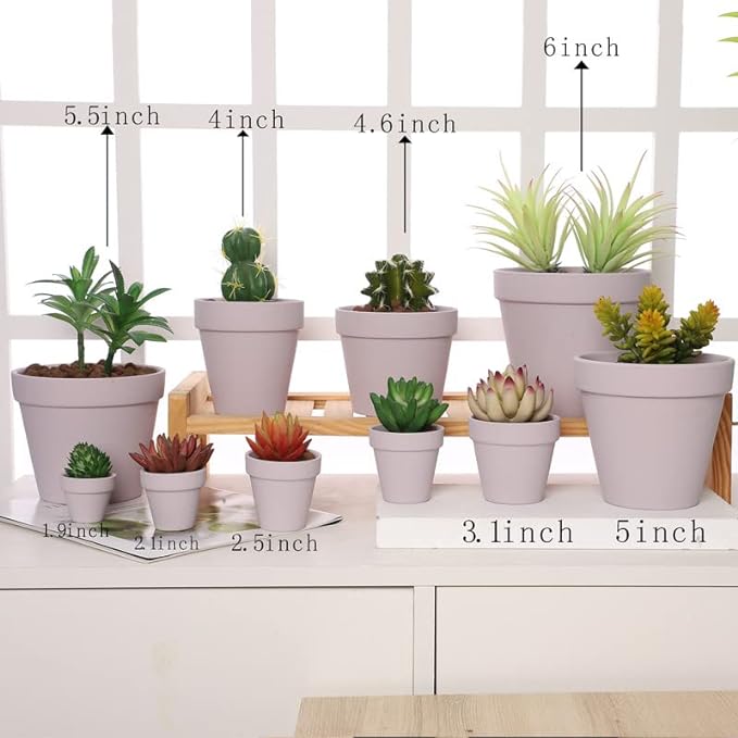 Yishang 36 pcs Small Mini Pink Clay Pots, 2.5'' Terracotta Pot Clay Ceramic Pottery Planter,Cactus Flower Terra Cotta Pots,Succulents Nursery Pots,with Drainage Hole,Great for Crafts,Wedding Favor